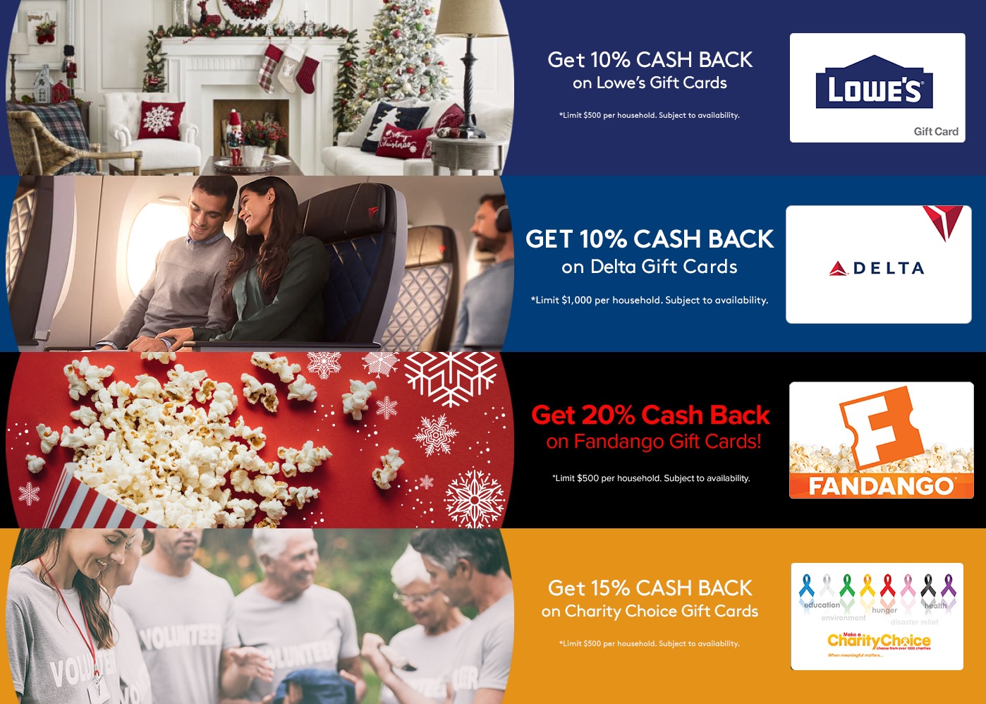 EXPIRED) MyGiftCardsPlus: Earn 10% On Lowe's & Delta, 20% On Fandango - Gift  Cards Galore