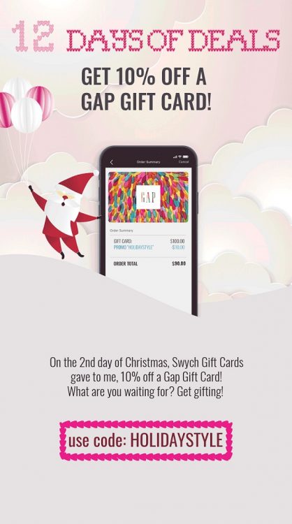 Expired Swych Save 10 On Gap Gift Cards With Promo Code Holidaystyle Ends 12 15 19 Gc Galore - roblox promo codes christmas 2018