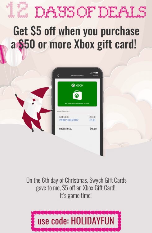 Expired Swych Buy 50 Xbox Gift Card Save 5 With Promo - tj music code club roblox