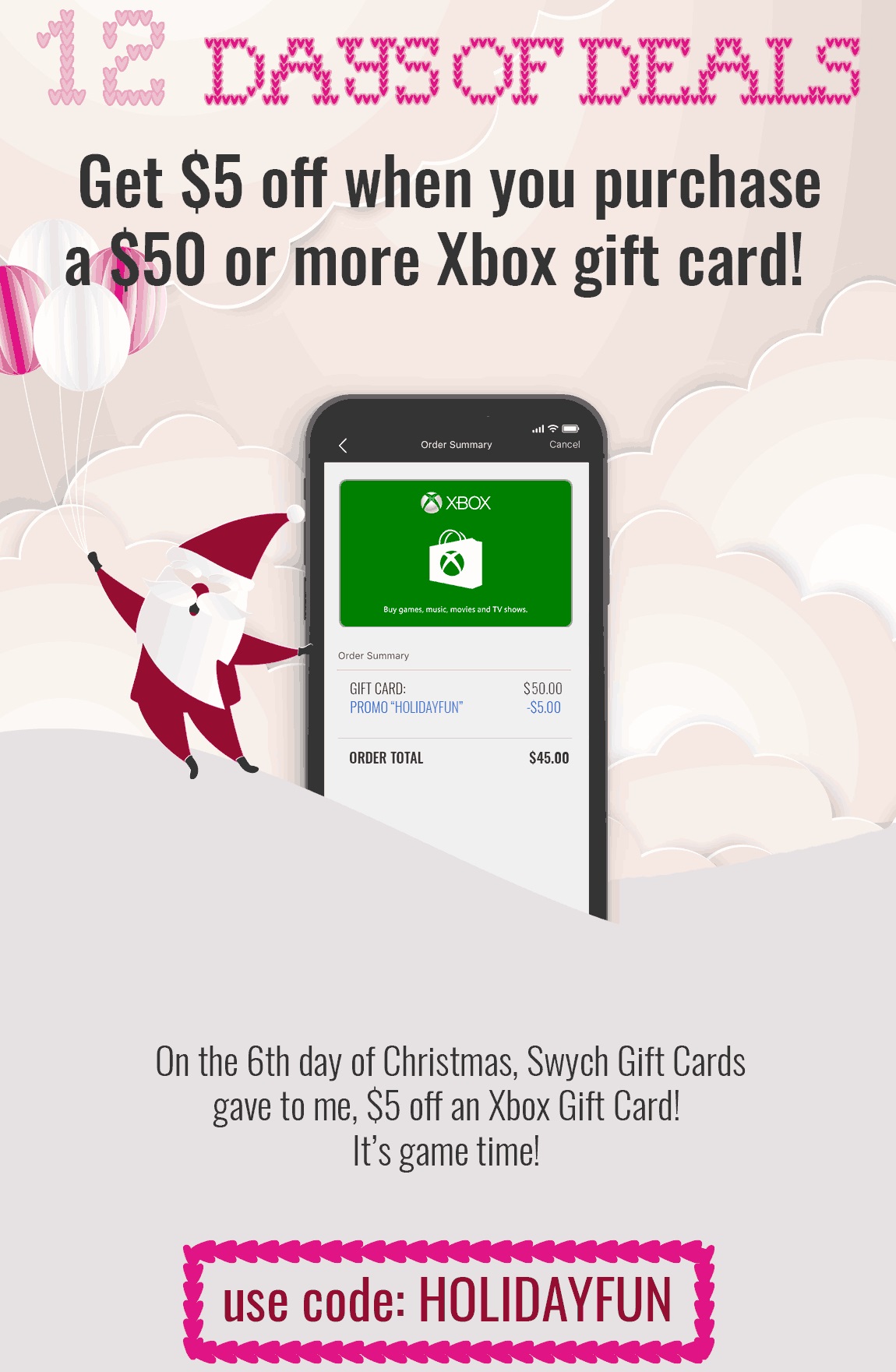 buy xbox gift card with mobile