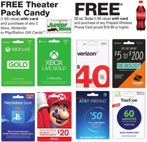 Expired Walgreens Buy Select Gift Cards Get Free Soda Or Candy