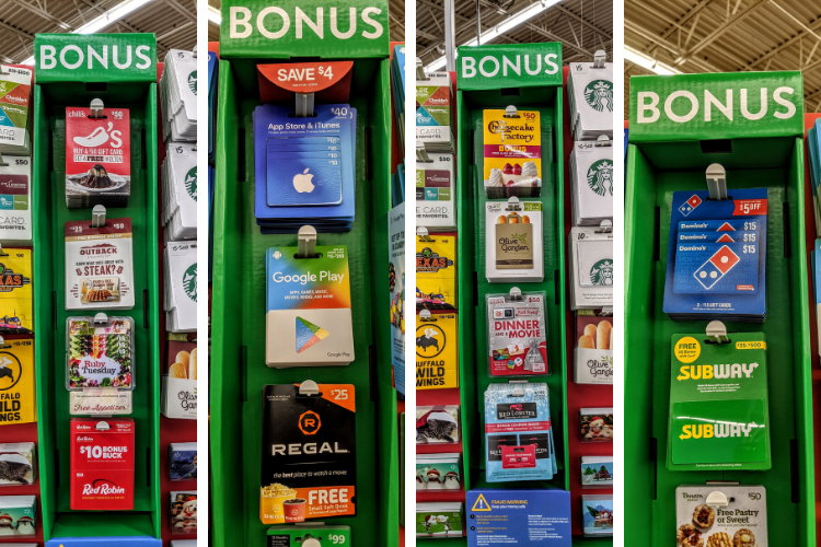 Expired Walmart Get Discounts Bonuses Rewards On Select Gift Cards Itunes Chili S Regal Red Robin More Gc Galore - walmart 10 dollar roblox gift card