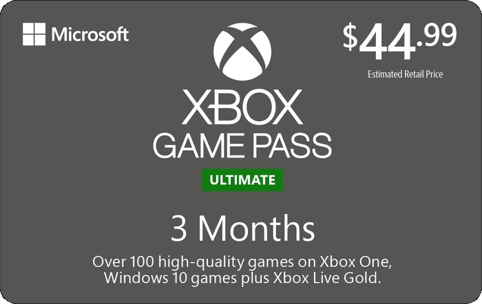 Xbox Game Pass Gift Card