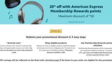 Amazon 1 Membership Rewards Point 01.16.20