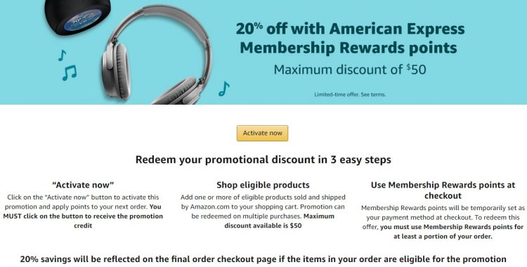 Amazon 1 Membership Rewards Point 01.16.20
