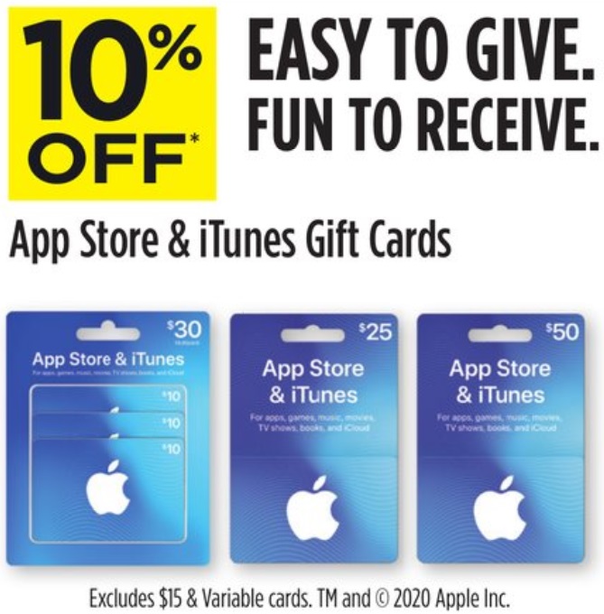 Expired Dollar General Save 10 On Itunes Gift Cards Excludes 15 Variable Load Cards Gc Galore