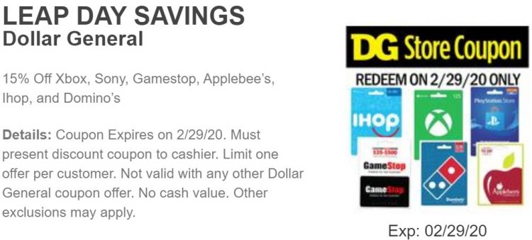 Expired Dollar General Save 15 On Select Gift Cards Gamestop Xbox Playstation Store More Limit 1 Valid 2 29 20 Only Gc Galore - roblox gift card prices gamestop