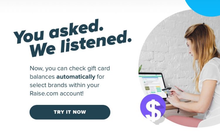 Raise Now Offering Automatic Balance Checking For 150 Gift Card Brands Gc Galore