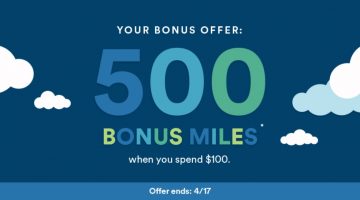 Alaska Mileage Plan Shopping Promo Spend $100 Get 500 Bonus Miles