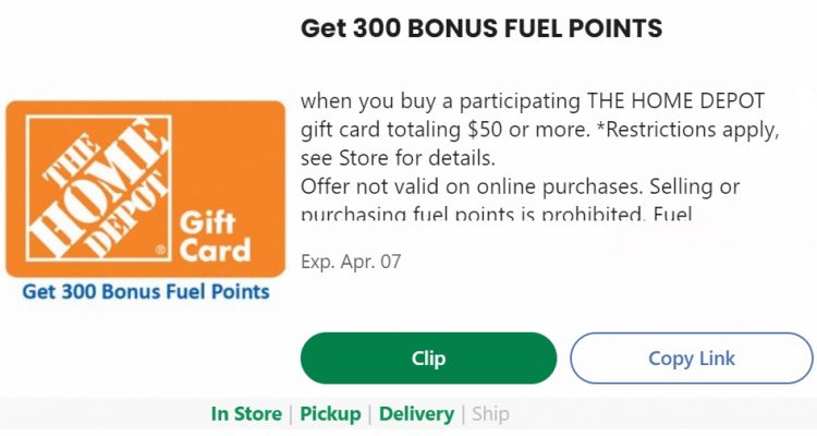 Expired Kroger Earn 300 Bonus Fuel Points When Buying 50 Home