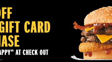 Carl's Jr Hardee's Gift Cards 20% Off Promo Code HAPPY