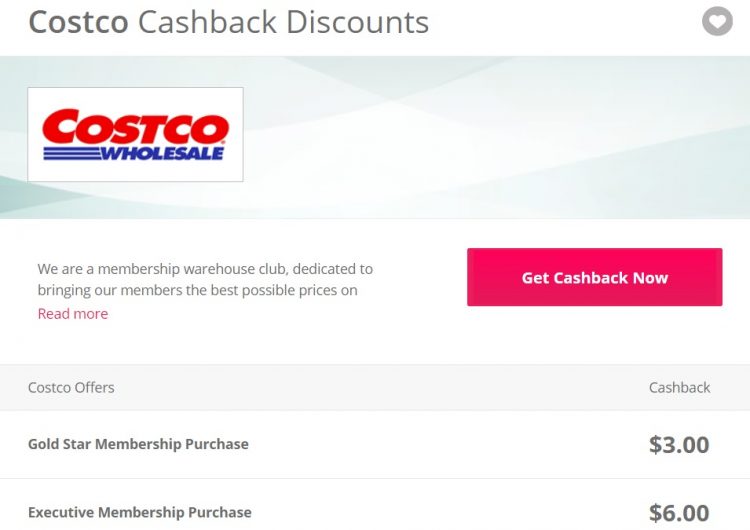 Psa Earn Cashback On Costco Memberships Through Shopping Portals Gc Galore