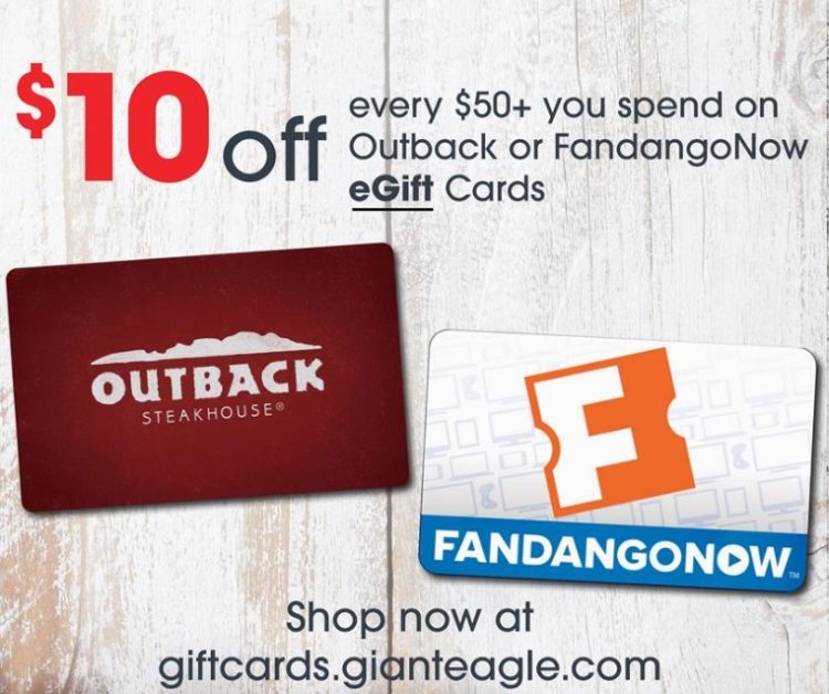 Expired Giant Eagle Buy 50 Outback Steakhouse Fandangonow Gift Cards For 40 Limit 1 Per Transaction Gc Galore - outback steakhouse logo roblox