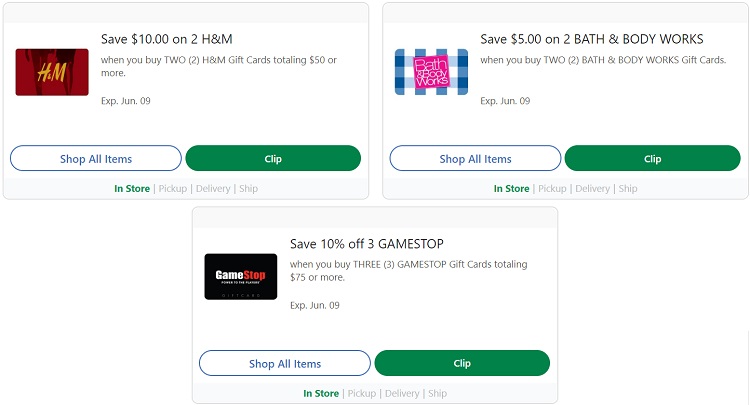 Expired Kroger Save 20 On H M Gift Cards 10 On Bath Body