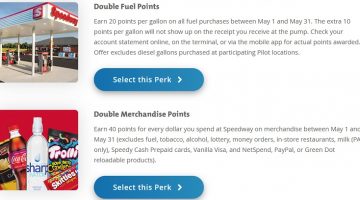 Speedway monthly perks May 2020
