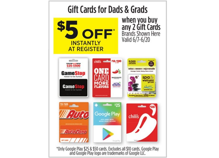 Expired Dollar General Buy 2x Select Gift Cards Get 5 Off
