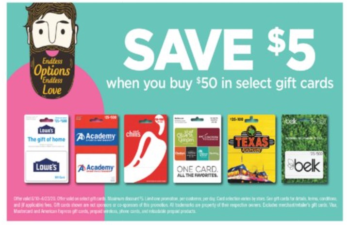 Expired Food City Buy 50 Select Gift Cards For 45 Lowe S Belk Academy Chili S Darden Texas Roadhouse Gc Galore