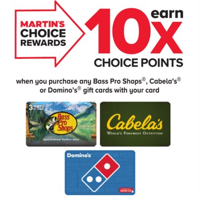 Expired Giant Martin S Stop Shop Earn 10x Points On Cabela S Bass Pro Shops Domino S Gift Cards Gc Galore - bass pro shops home store roblox