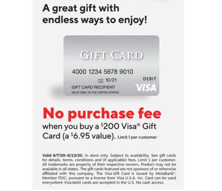 Expired Staples Buy 200 Visa Gift Cards With No Purchase Fee - roblox gift card codes for 200