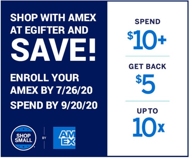 eGifter Shop Small Amex Offer