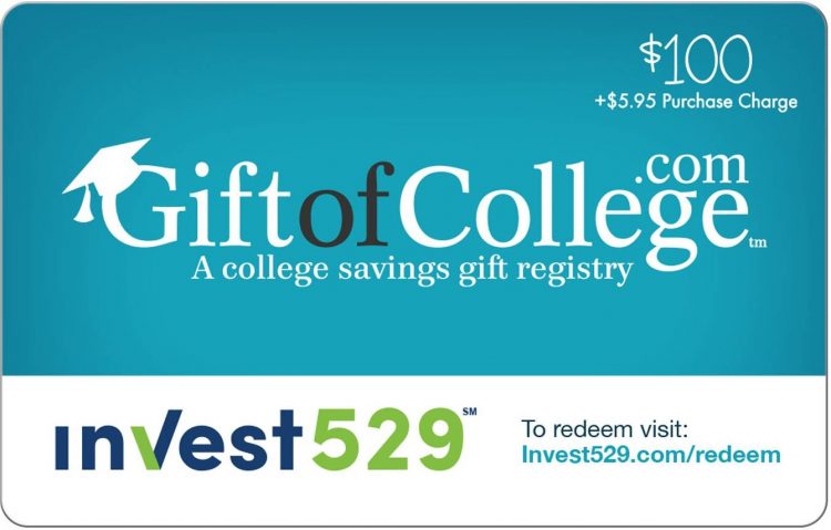 $100 Gift of College Gift Card