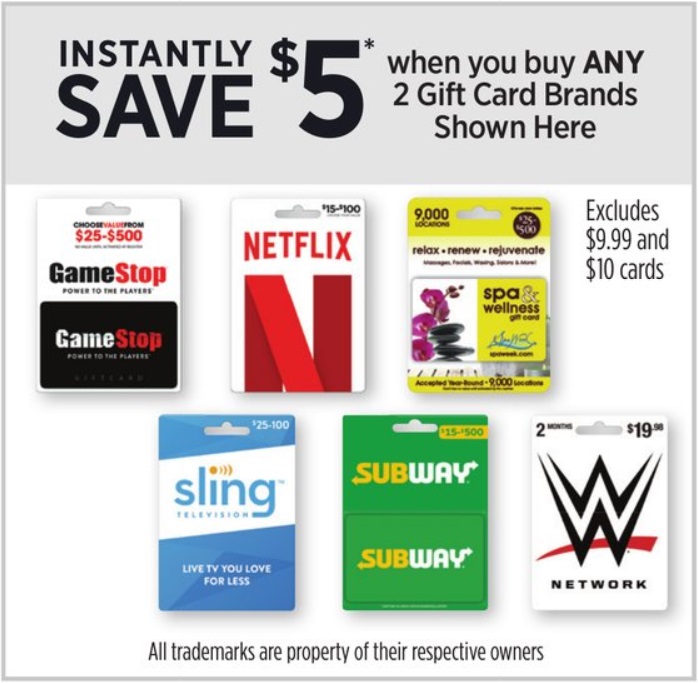 Expired Dollar General Buy 2 Select Gift Cards Get 5 Off Netflix Gamestop Subway More Gc Galore - how much does a roblox gift card cost at dollar general