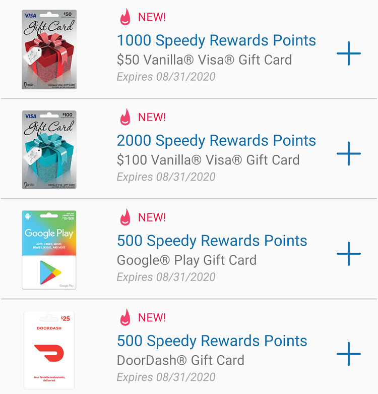 Expired Speedway App Earn Bonus Points On Select Gift Cards Visa Google Play Doordash More Gc Galore - roblox gift card rewards august 2020