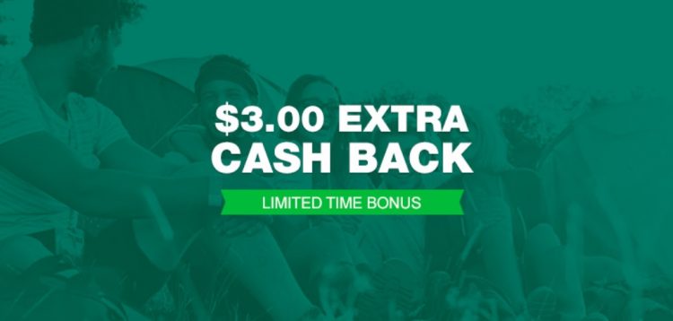 TopCashback $3 Bonus spend $10