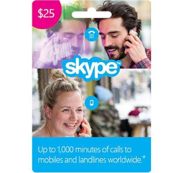 $25 Skype Gift Card