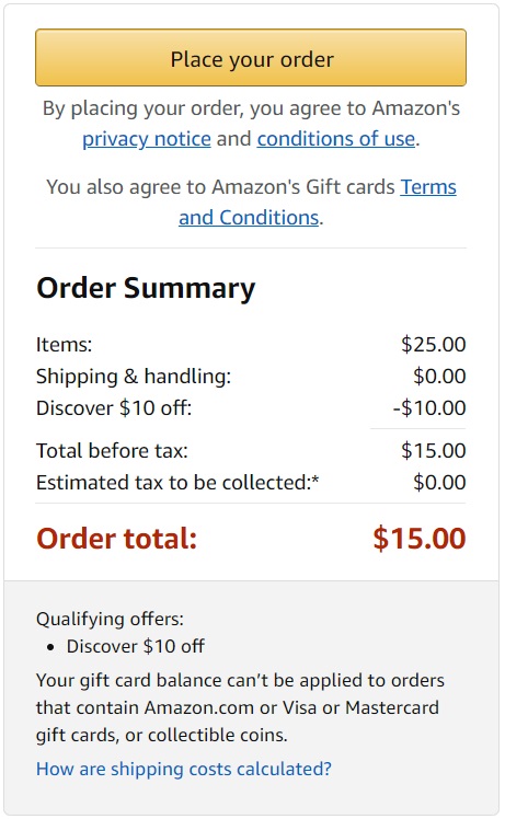 Amazon Discover Discount
