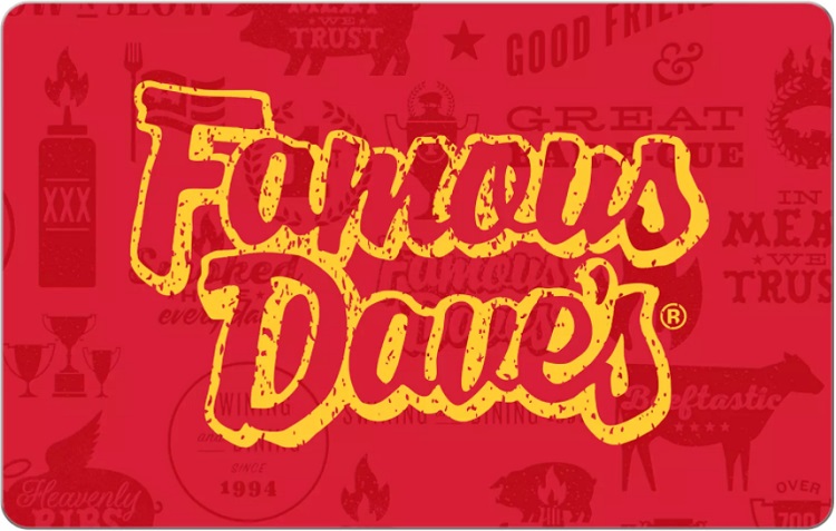 Famous Dave's Gift Card