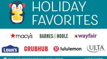 Holiday Favorites Penguin Gift Card