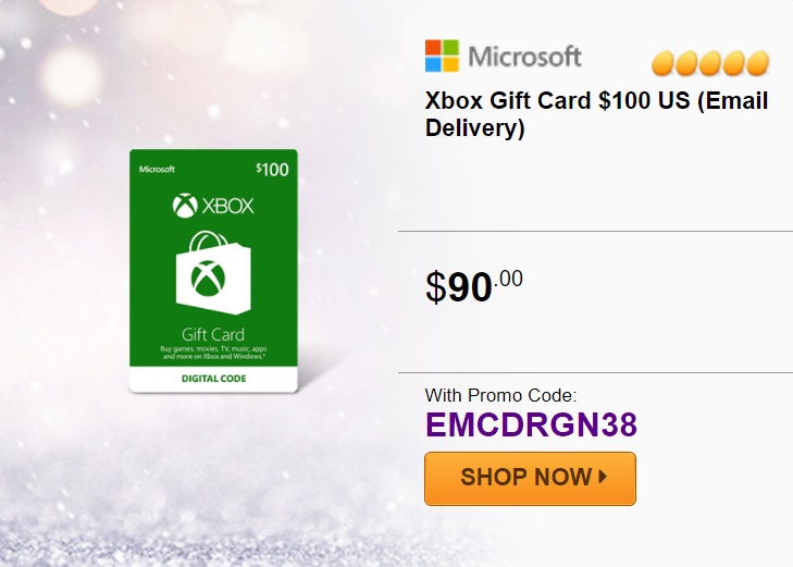 $100 gift card xbox
