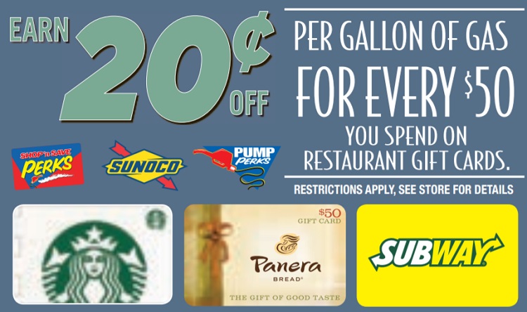 Expired Shop N Save Earn 20c Off Per Gallon For Every 50 Spent On Restaurant Gift Cards Gc Galore - gas gal roblox