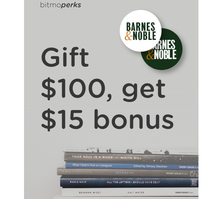 Bitmo Send 100 Barnes Noble Gift Card Get 15 Bonus Card Free With Promo Code Bnbonus15 Gc Galore - roblox cards barnes and noble