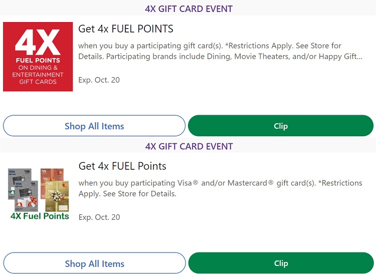 Expired Kroger Earn 4x Fuel Points On Dining Entertainment Happy Fixed Value Visa Mastercard Gift Cards Gc Galore - is there roblox gift cards at kroger