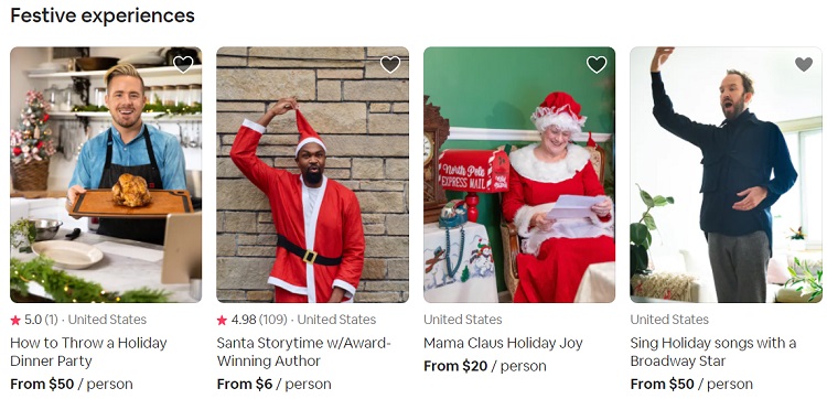 Airbnb Online Experiences - Festive