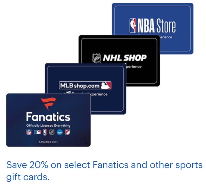 BBY 20% Off Sports Gift Cards