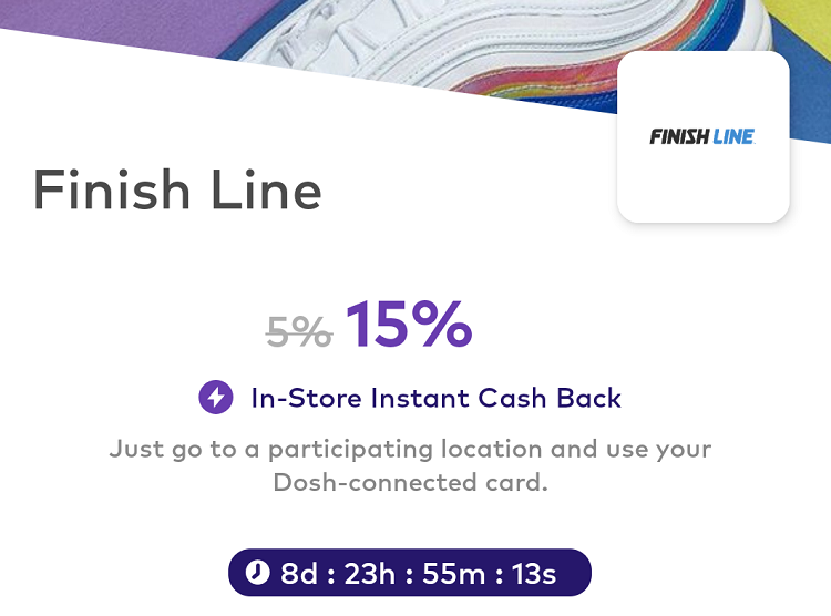 Dosh Finish Line 15%