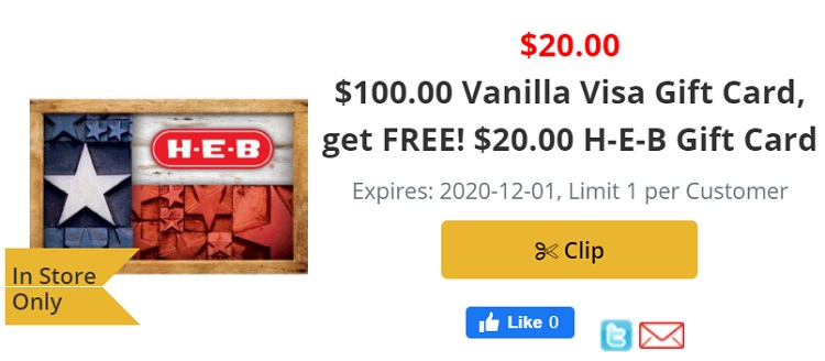 $100 Vanilla Visa Gift Card