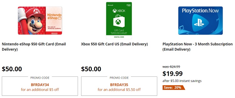 black friday xbox gift card deals