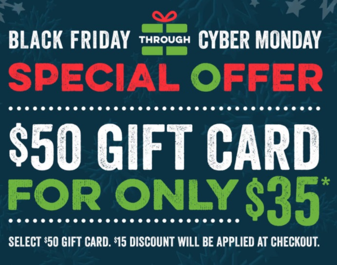 O'Charley's discounted gift cards