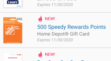 Speedway Speedy Rewards November 2020