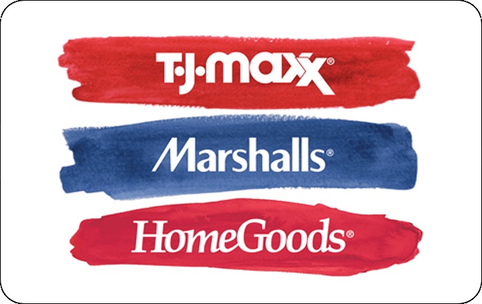 TJ Maxx Marshalls HomeGoods Gift Card