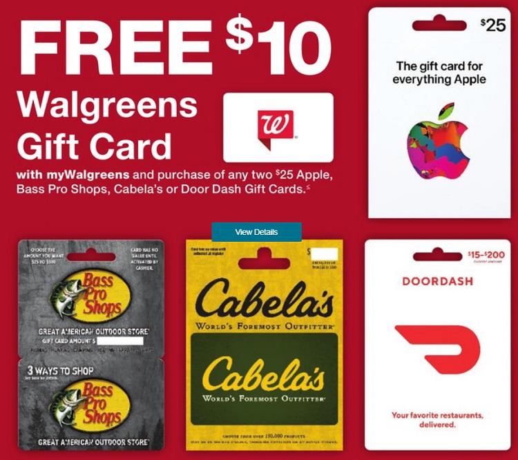 nintendo gift card walgreens