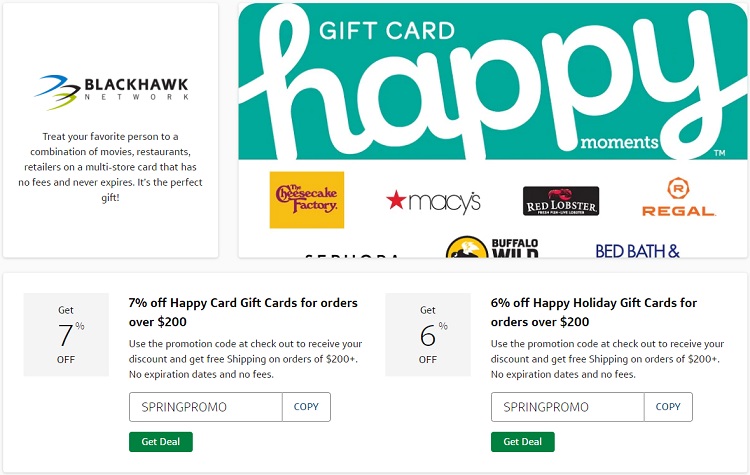 Capital One Spring Happy Gift Cards