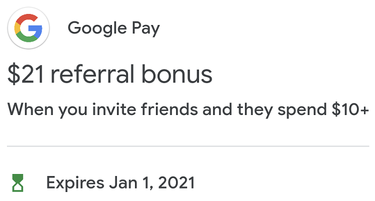Google Pay referral program