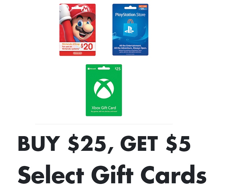 $5 xbox gift cards