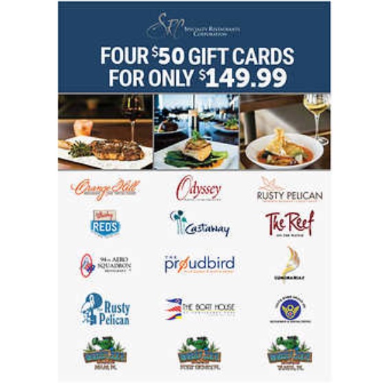 Specialty Restaurant Gift Cards