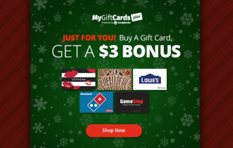 Swagbucks $3 bonus MyGiftCardsPlus